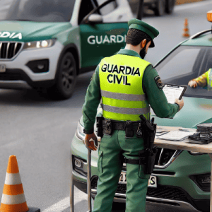 Prueba de alcohol o sustancias ante Guardia Civil